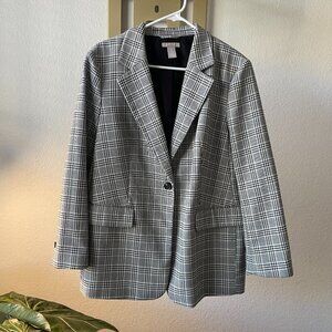 Women’s H&M Plaid Blazer – Size L